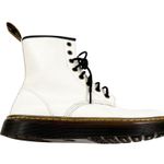 Dr. Martens  Women’s White Leather Zavala 8 Eye Lace Up Combat Boots Size 7 Photo 3