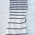 Faconnable Womens size 36 Wrap Top Side Tie Dress Silk Cotton Blend Striped Multi Photo 9