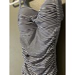 Nip Tuck Swim Navy & White One Piece Multi Fit Cup Bathing Suit USA Size 4 Photo 15