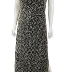 Connected Apparel Elegant Black &‎ Gold Sequin Lace Maxi Dress Sleeveless Evening Gown Photo 0