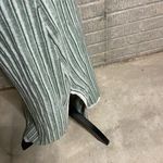 Amazon  Green White Sleeveless Striped ScoopNeck Henley Dress‎ Size Medium Photo 3