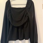 SheIn  Long Sleeve Top Black Photo 0