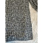 H&M  Long Balloon Sleeve Animal Zebra Print Blouse Shirt Black‎ Size S Photo 4