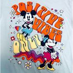Disney Mickey Minnie Mouse Positive Vibes Only T-Shirt Photo 1