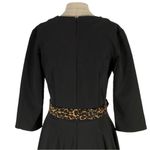 British Retro Rockabilly Midi Swing Dress Size 8 Black Photo 6