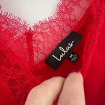 Lulus Red Lace Trim V Neck Cami Tank Top Camisole Size M Holiday Valentines Photo 3
