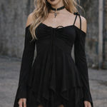 Current Mood DOLLS KILL  F is For Fairies Mini Handkerchief Dress NWT Small S Photo 0