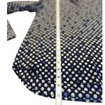 J.Crew  Navy Blue Floral Tunic Popover Cotton Long Sleeve Shirt Women's Size 2 Photo 5