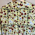 Equipment  yellow floral silk blouse Photo 6