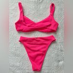 Hollister  Hot Pink Ribbed Bikini Set Photo 1