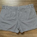 Crown & Ivy Navy & White Seersucker Shorts Photo 4