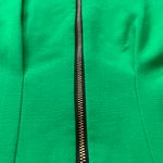 Topshop Pleated Sleeveless Solid Back Accent Zipper Dress in Green - Size 8 Photo 10