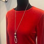 Dialogue Elegant dark orange Velvet Women's Top long sleeve Photo 1