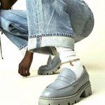 Free People  Lyra Lug Sole Loafer in Dusty Blue, Sz EU 38 Photo 0