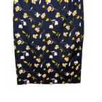 Boden Martha Wildflower Navy Pencil Skirt Stretch Floral Lined Women Size 8L Blue Photo 4
