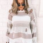 Boutique Distressed Sweater Photo 0