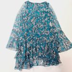 House of Harlow 1960 x REVOLVE Vaida Mini Dress in Teal Floral Multi Small Blue Photo 9