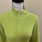 Cato Green Zipper Long Sleeve Large Sweater Photo 5