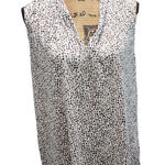 Ann Taylor Sleeveless Animal Print V-Neck Blouse Professional Office Wear XL Photo 0