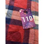 Arizona Jean Company Juniors Medium Plaid Flannel Shirt Red White Blue America Photo 6