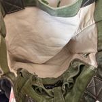 Vintage artsy Andy Warhol Tote Bag Canvas Green Photo 7