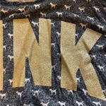 PINK - Victoria's Secret Victoria's Secret Pink Sleepwear Top Gold Glitter Dog Print Women's Size Medium Photo 1