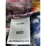 John Mark Mix Print Tunic Top Blouse Size S Pockets Roll Tab Long Sleeves Artsy Red Photo 9