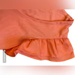 English Factory Salmon Ruffle Sleeve Scoop Neck Top Photo 3