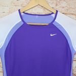 Nike | Purple Dri-Fit Mesh Running Short Sleeve Tee Photo 2