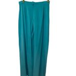 ISI turquoise blue π― silk pantsuit. Tunic jacket wide leg palazzo pant. Size 6. Photo 4