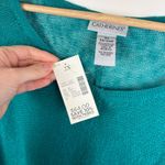 Catherines NWT  Fringe Poncho Top Size‎ 2X Teal Green Fringe Layering Boho Casual Photo 5