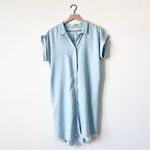 Thread and Supply Crescent Dress light wash Floret Print denim M Blue Size M Photo 2