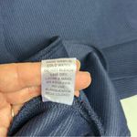 Entro  Women’s Classic Navy Side Zip V-Neck Ribbed Relaxed Dress Size Small Photo 9