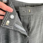 Banana Republic Black White Houndstooth Cropped High Rise Dress Pants Trousers 8 Photo 2