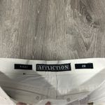 Affliction NEW Vikki Studded White Cut Off Shorts Y2K Size 28 Photo 4