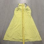 Athleta  Womens Lime Green Halter Swing Dress S Sleeveless High Neck Casual Photo 4