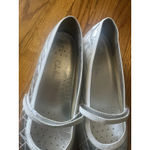 Cole Haan Nike Air Silver Quilted Mary Jane Flats Size 9.5B Photo 1