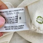 Azulu Colombia Cream Floral Long Sleeve Top Size M Photo 8