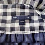 Gap Navy And White Gingham Plaid Mini Skirt Photo 5