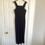 Club Monaco  Dark Blue Grid Window Pane Pattern Jumpsuit 6 Navy Photo 6