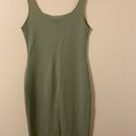 ZARA New NWT Sage Green T-Shirt Dress Size Large Photo 1