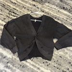 Free People Movement Go for the Gold Reversible Sweatshirt XS Black Distressed Photo 5