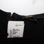 Maje Black Tiered Mini Dress with a Ruffled Skirt Photo 5