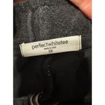 PERFECT WHITE TEE‎ FARRAH LOOP TERRY BLACK DRAWSTRING SHORTS EUC SIZE XS Photo 6