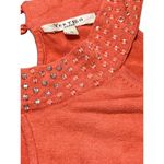 Vertigo Paris Sleeveless Sweater Salmon Rhinestones at Collar Size M Photo 2