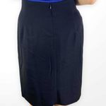 Dana Buchman 00s Vintage Black Wool Pull On Pencil Skirt Photo 1