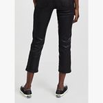 7 For All Mankind HW Cropped Straight Brown w/Coated Black 2-Toned Pants 26 NWT Photo 4