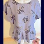 Loft  Purple Lavender Floral Peplum Blouse | Women’s Size XS Photo 12