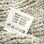 Elan  | Mock Neck Oversized Sweater Poncho Knit Gray Turtleneck Cotton Blend | OS Photo 6