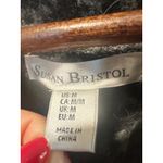 Susan Bristol Black Gray Abstract Pattern Button Jacket Women's M wool blend Photo 5